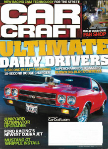 CAR CRAFT 2011 SEPT - NEW COBRA JET, MUSTANG GT WHIPPLE INSTALL, CHARGER,CAMARO